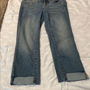 Blue straight jeans